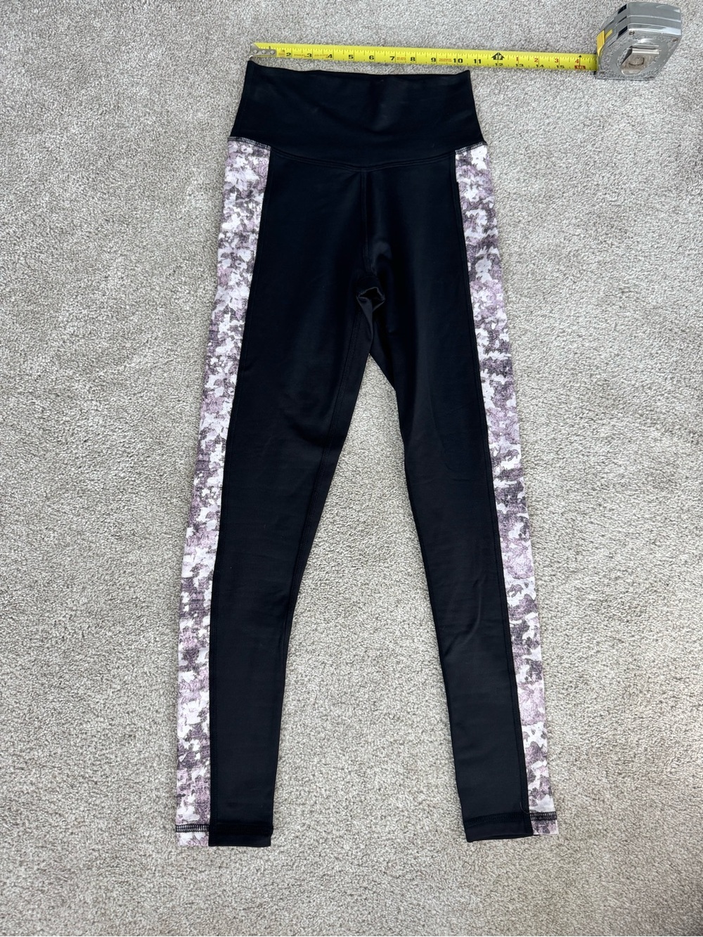 Blackstrap Women’s Black Leggings with Pink Camo Side Panels